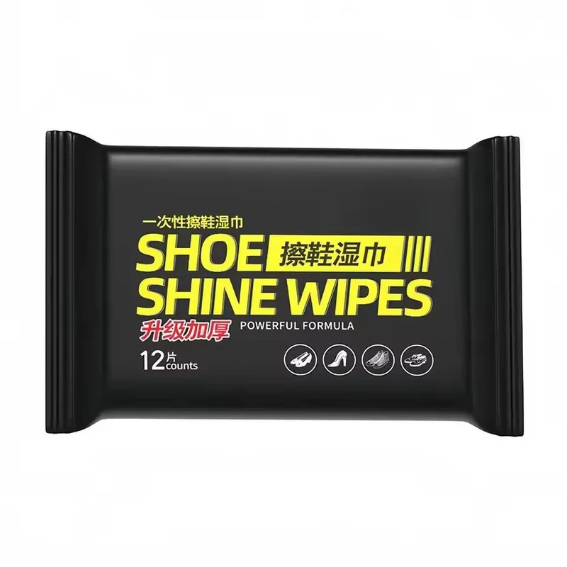 دستمال مرطوب کفش مدل wipes بسته 12 عددی